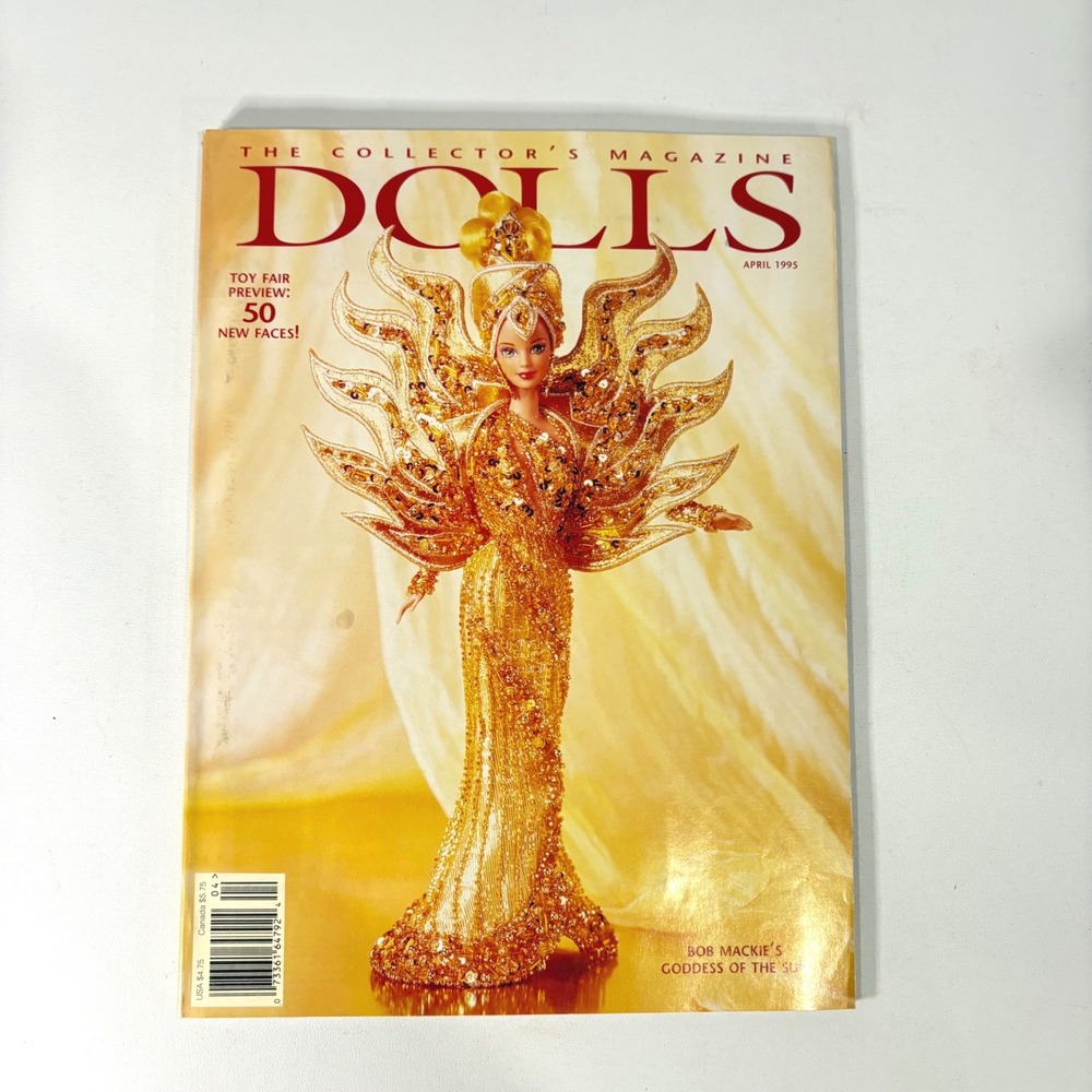 Dolls The Collector's Magazine April 1995 Bob Mackie Goddess of the Sun Barbie